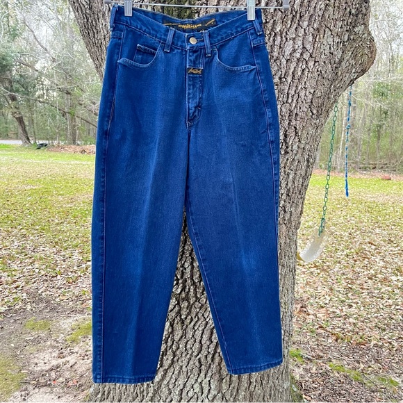 MARITHE FRANCOIS GIRBAUD KIDS 18 XL DARK DENIM BLUE JEANS Y2K VINTAGE SKATER - Picture 1 of 11